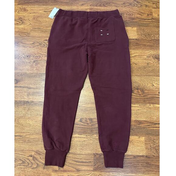 Label Brand Men's Go To Jogger Pant Burgundy Size Large NWT Cotton Comfort - Picture 2 of 7
